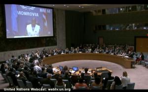 Jackson K.P. Naimah delivers statement to UN Security Council