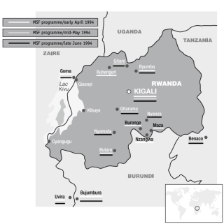 MSF Programs in Rwanda April-June 1994