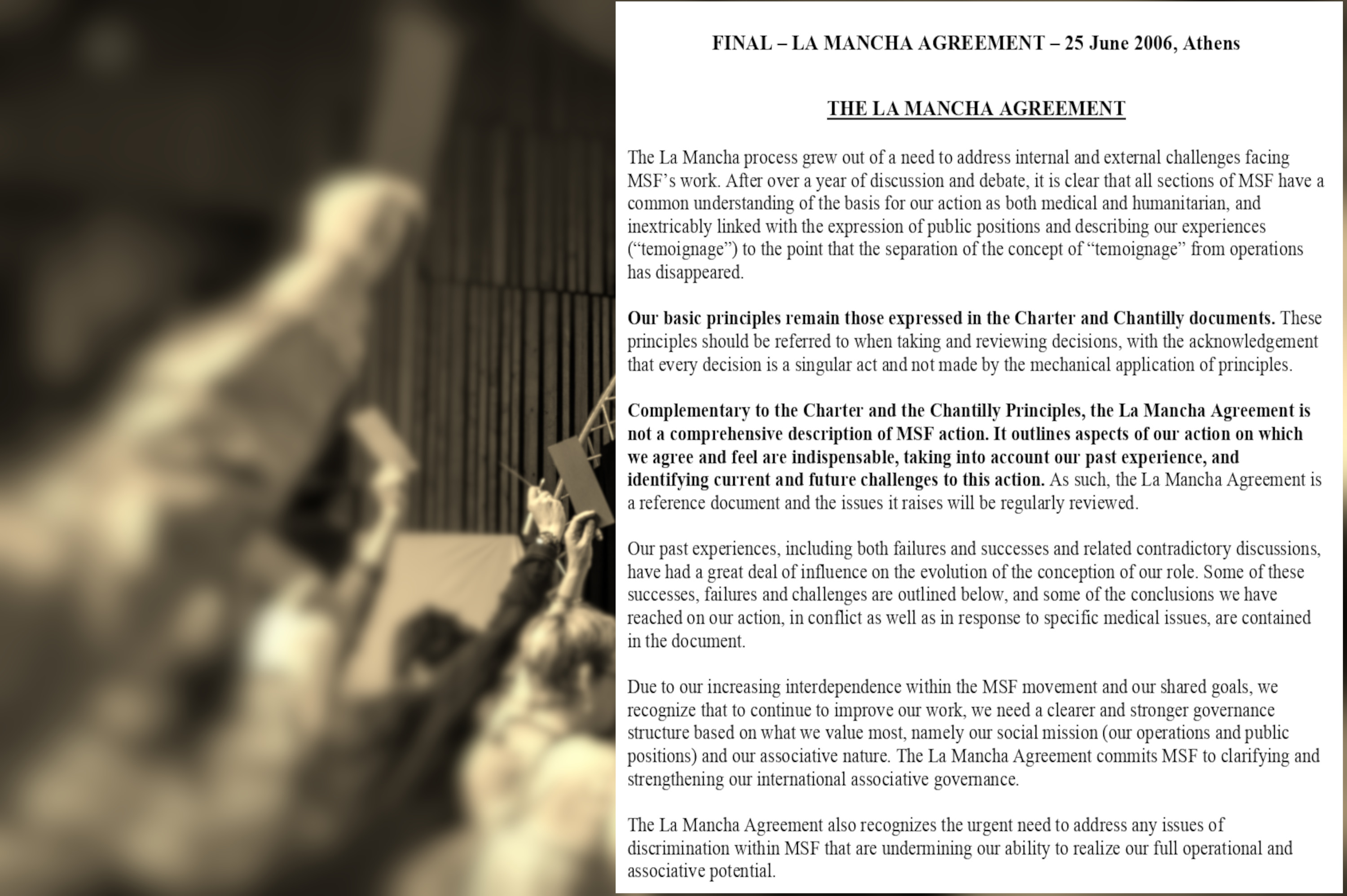 La Mancha agreement