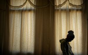 woman in silhouette