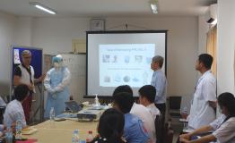 Training session for COVID-19 in Cambodia