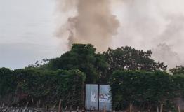 MSF Fangak hospital in South Sudan burning after being bombarded