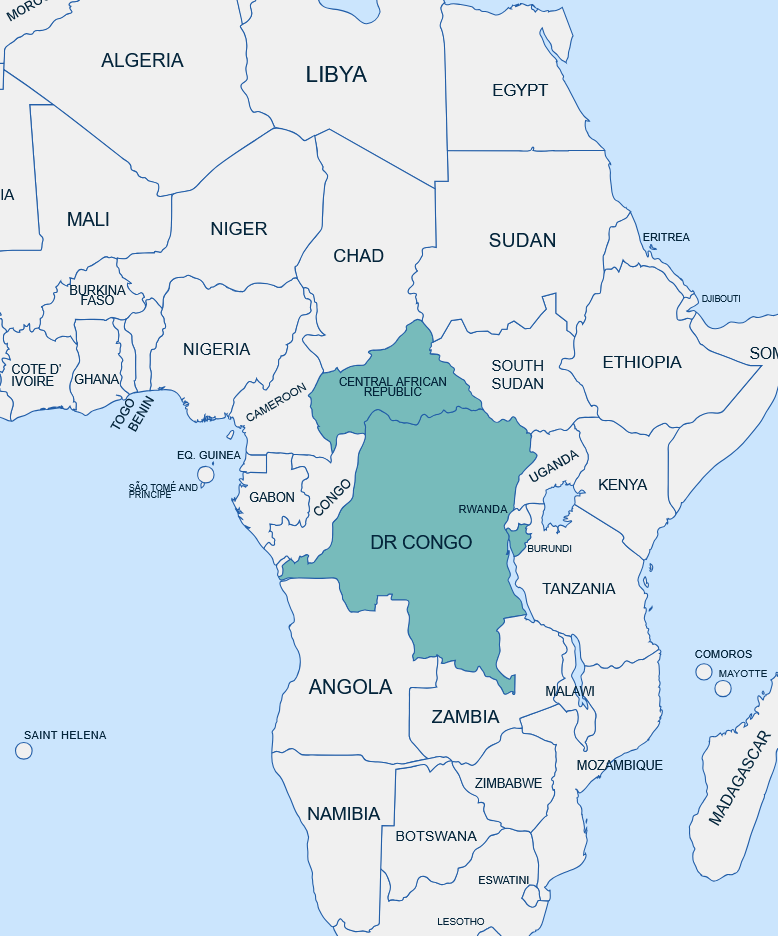 Central African countries included in the seasonal calendars.
