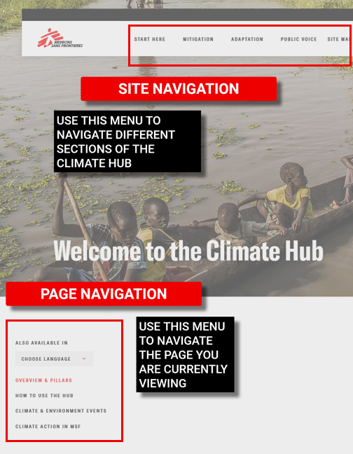 How to Navigate the Climate Hub