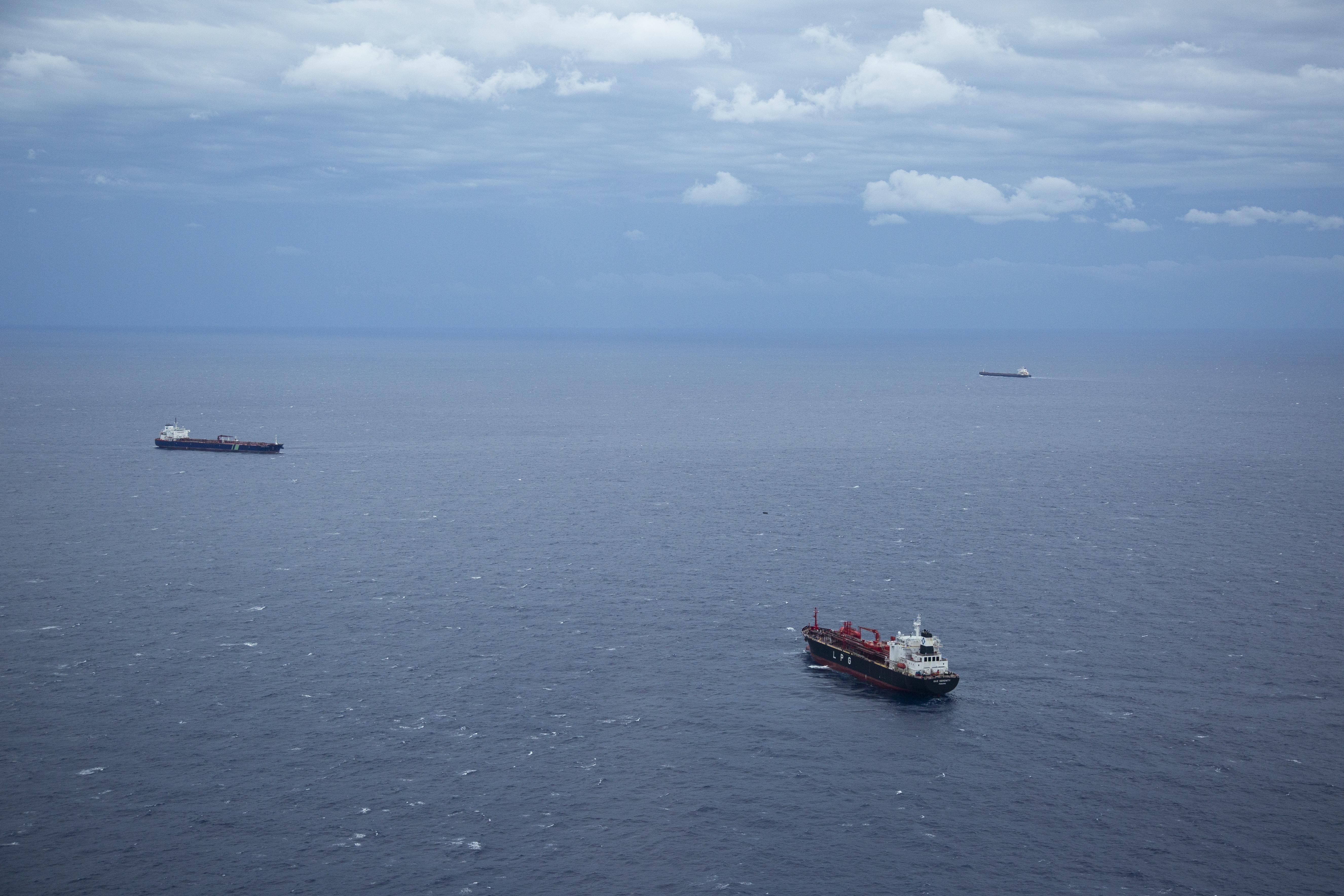 Boats on Mediterranean Sea