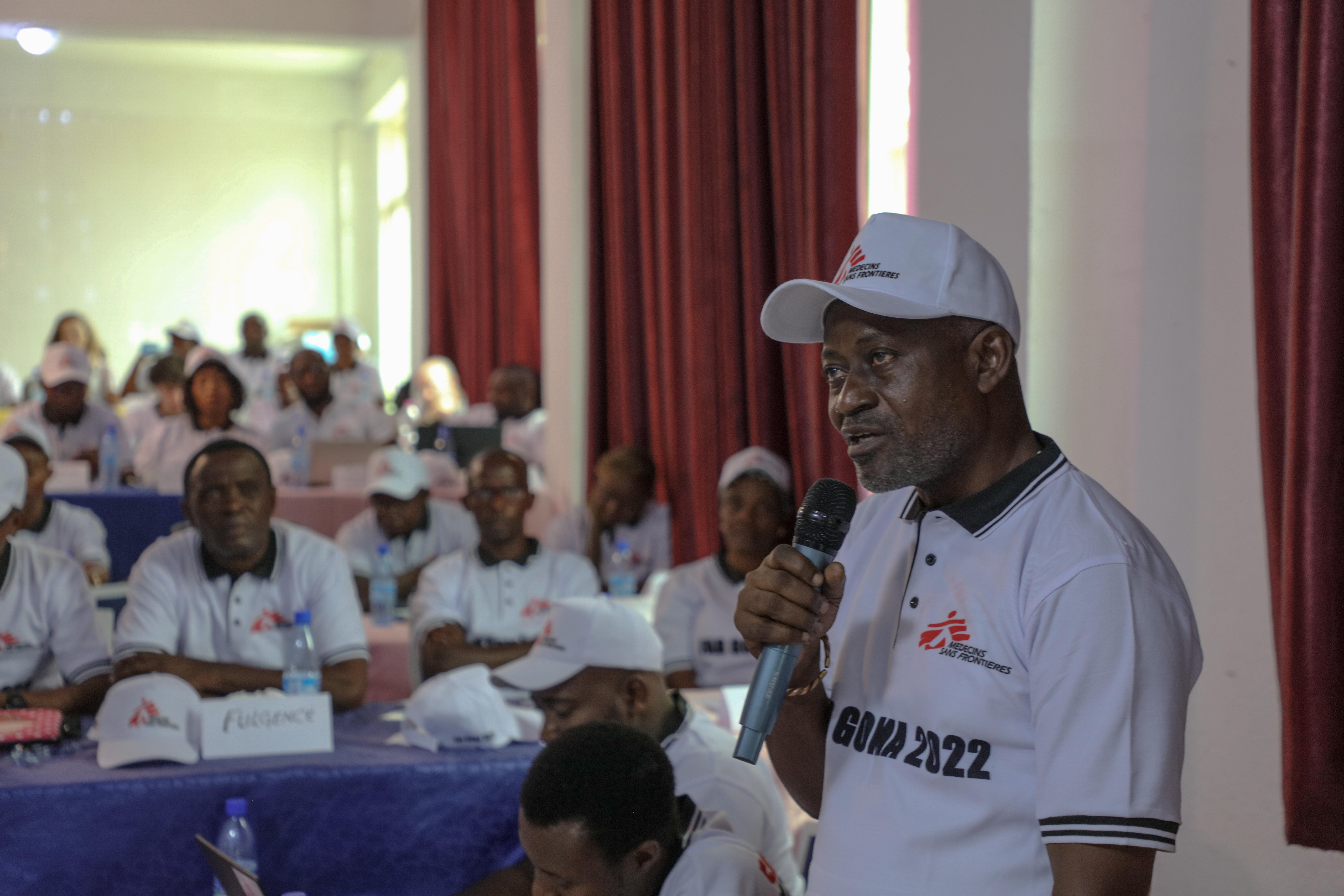 Discussions associatives de MSF à Goma