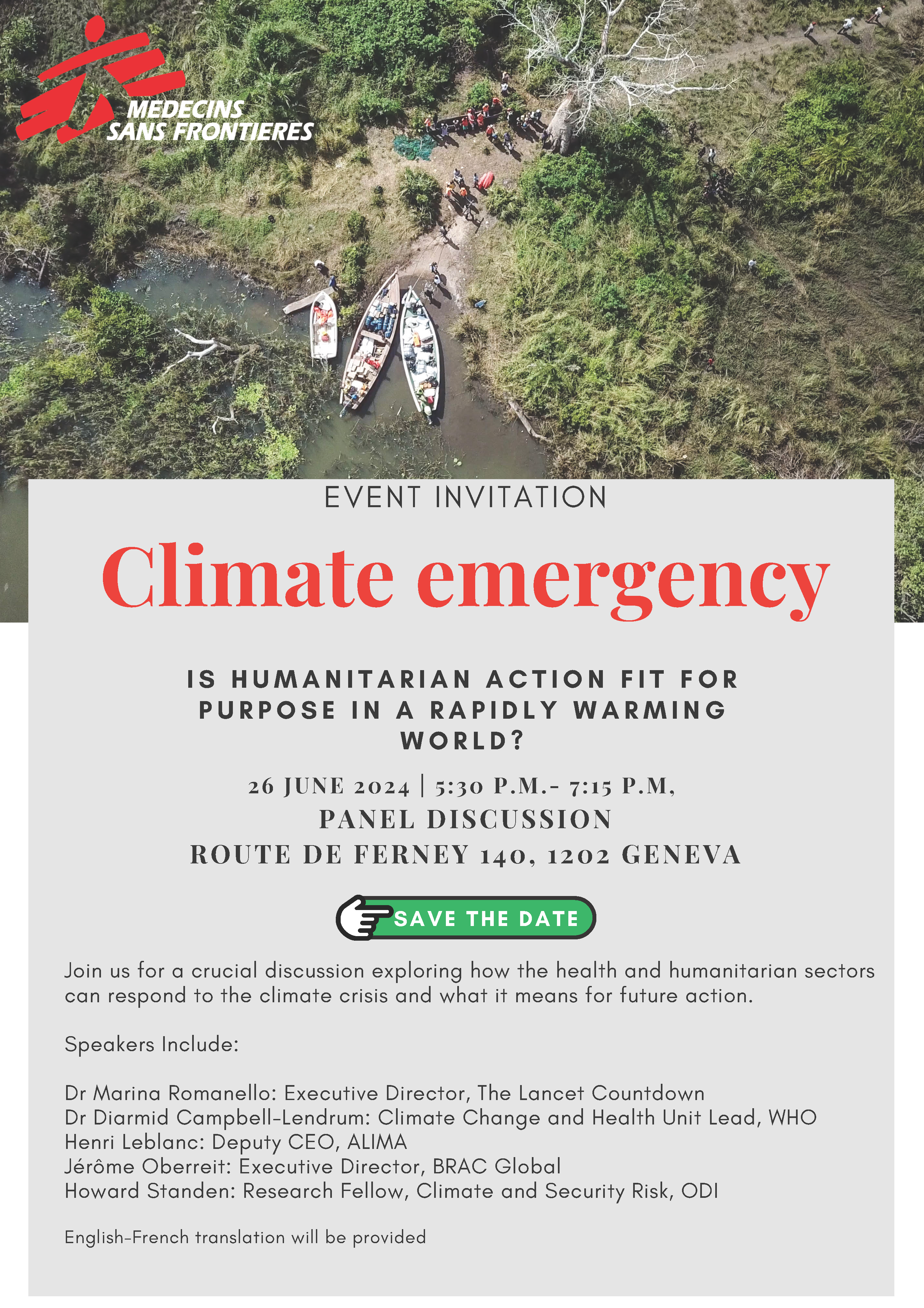 CLIMATE EMERGENCY: IS HUMANITARIAN ACTION FIT FOR PURPOSE IN A RAPIDLY WARMING WORLD