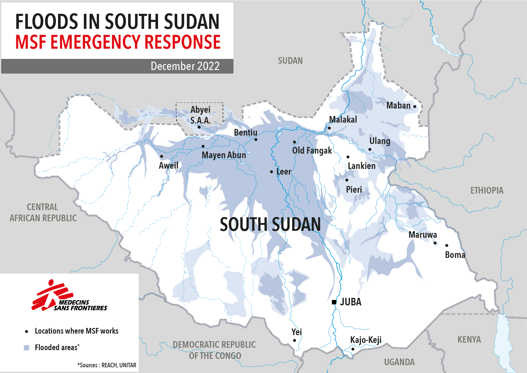 MSF response to floods in South Sudan 
