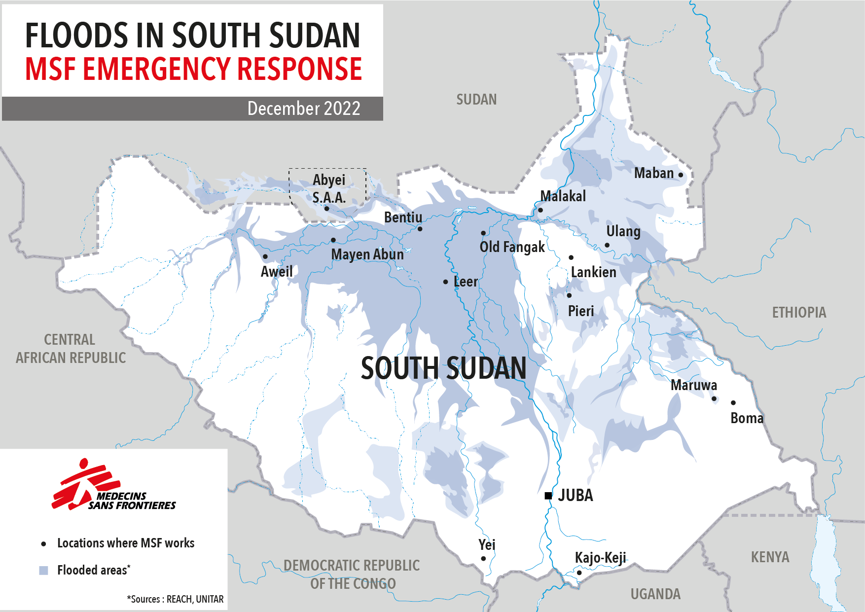 MSF response to floods in South Sudan