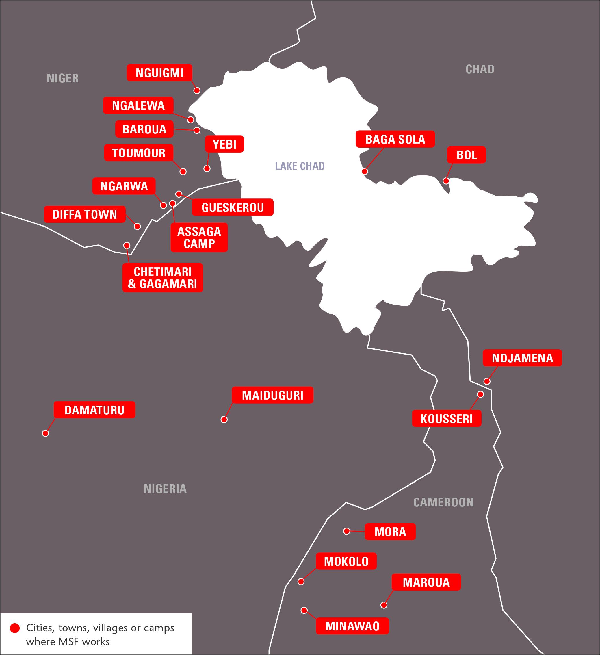 Lake Chad map - International Activity Report 2015