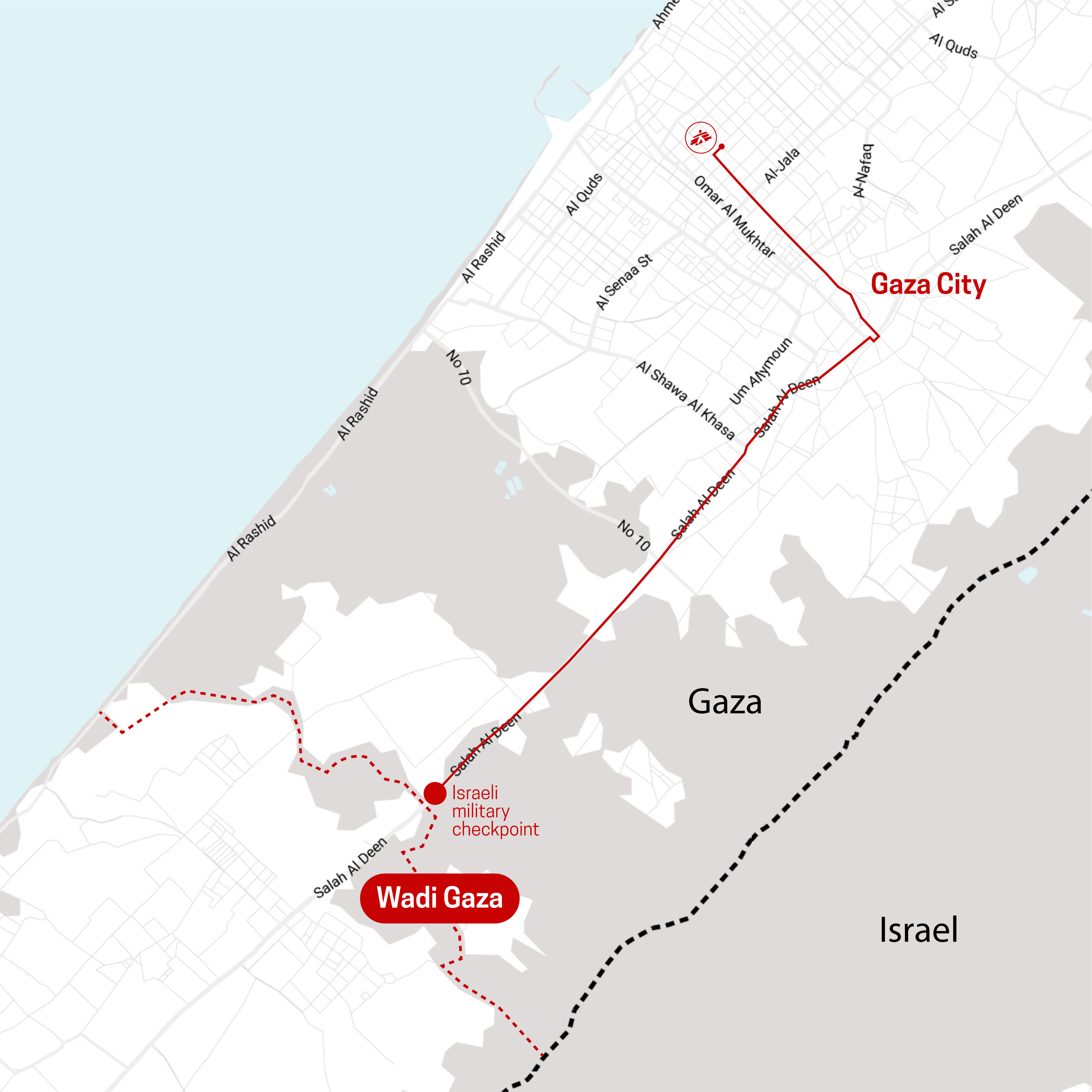 Map of Gaza