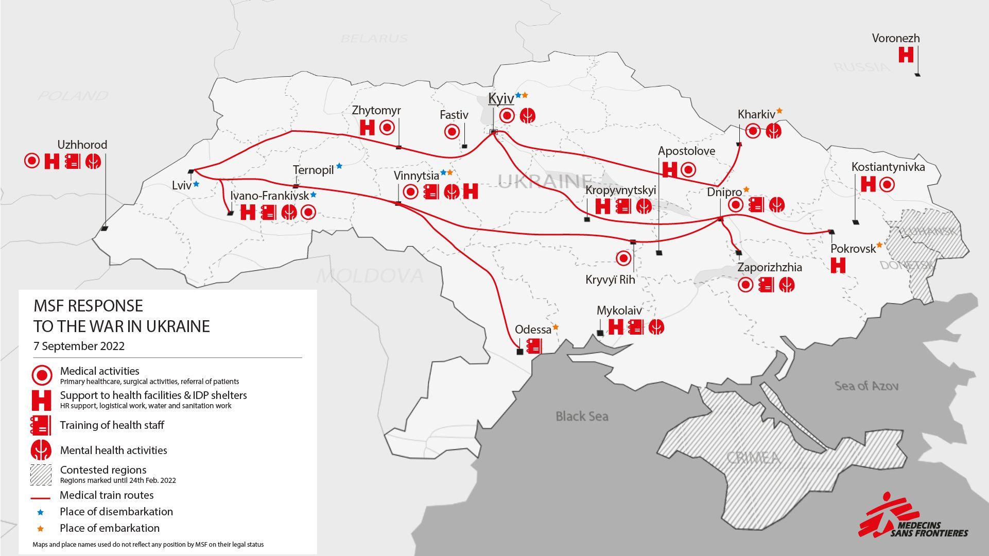 MSF Activities in Ukraine