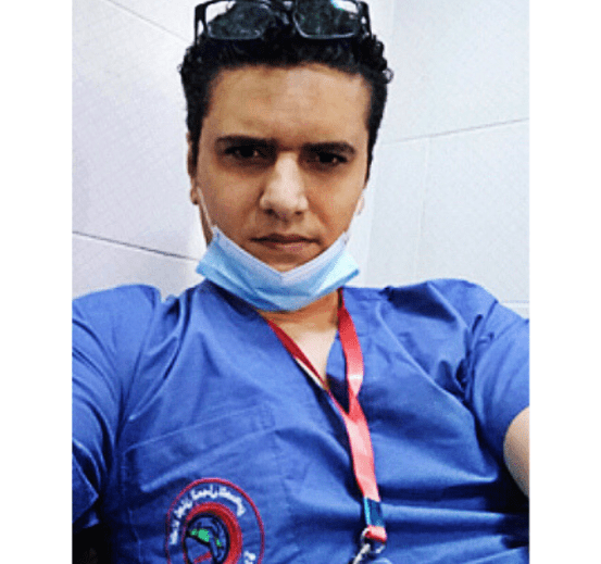 Dr. Mahmoud Abu Nujaila was killed in a strike on Al-Awda Hospital in northern Gaza on 21 November 2023