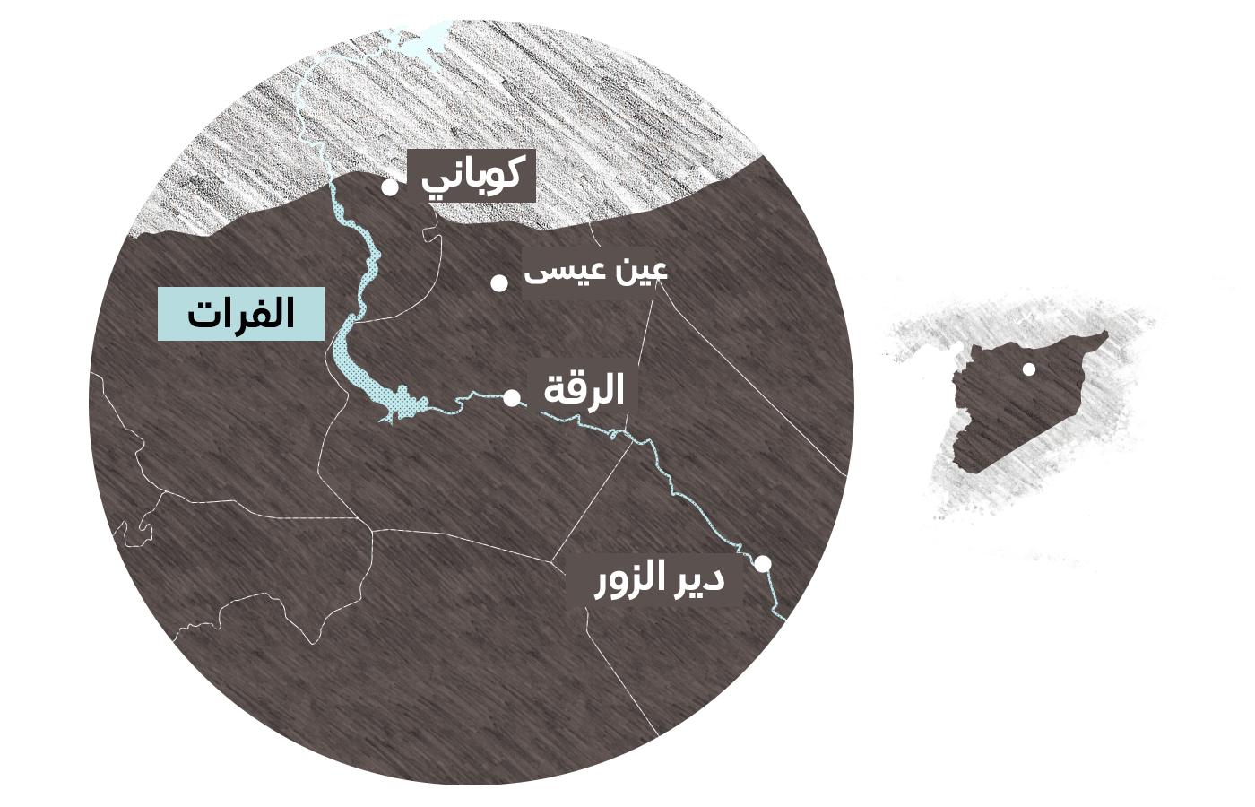 خريطة الرقة السورية