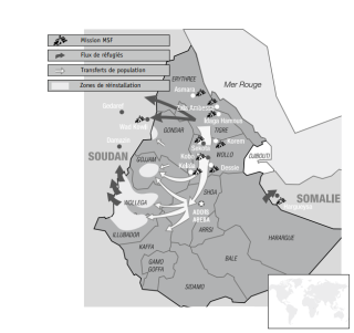 Programmes MSF en Ethiopie 1984-1986