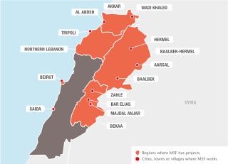 MSF in Lebanon in 2017