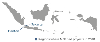 Map of activities in Indonesia