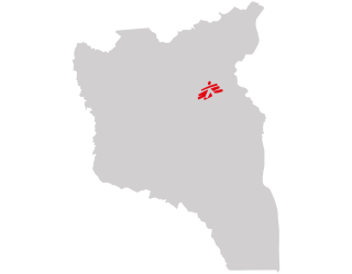 Carte d'actvités de MSF au Sud-Kivu