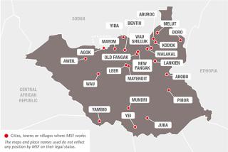 MSF in South Sudan in 2017