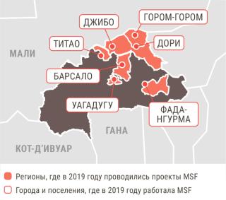Медицинские проекты «Врачей без границ» в Буркино-Фасо в 2019 году/MSF in Burkino Faso  2019