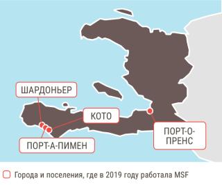 Медицинские проекты «Врачей без границ» в Гаити в 2019 году/MSF in Haiti  2019