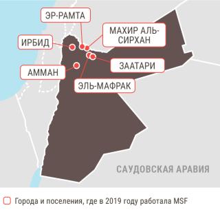 Медицинские проекты «Врачей без границ» в Иордании в 2019 году/MSF in Jordan  2019