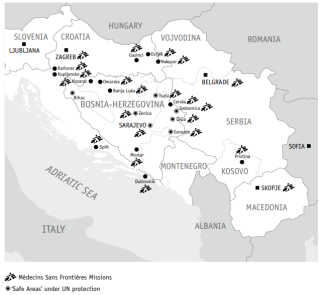 MSF missions during the war in the former Yugoslavia (1991-2003)