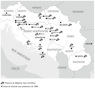 Missions de MSF pendant la guerre en ex-Yougoslavie (1991-2003)